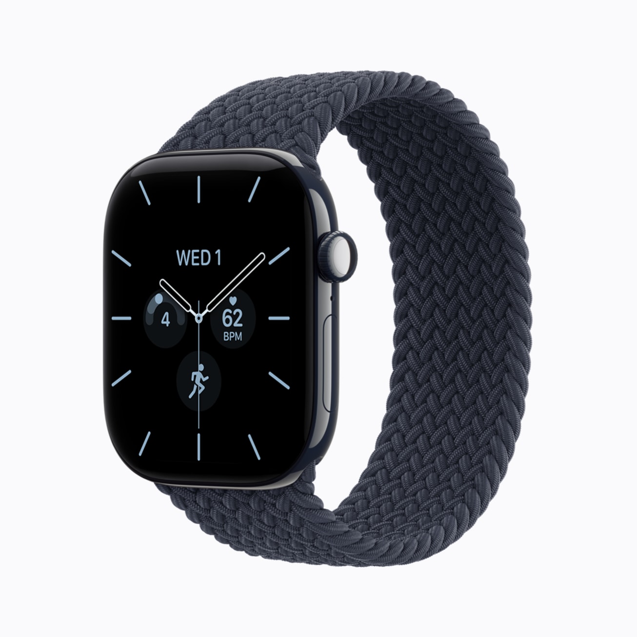 Apple Watch Series 12 ceramic in night blue with a braided loop