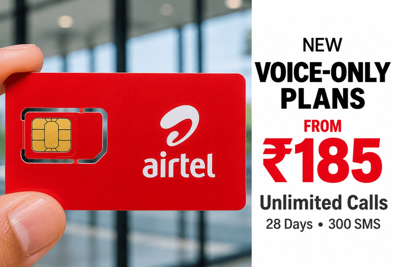 Launch coverage framed Airtel’s move as the first voice-only prepaid response to TRAI’s October deadline