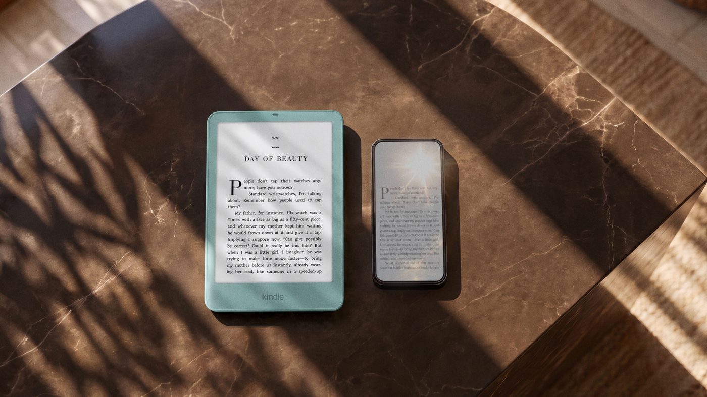 Amazon Kindle lineup illustration