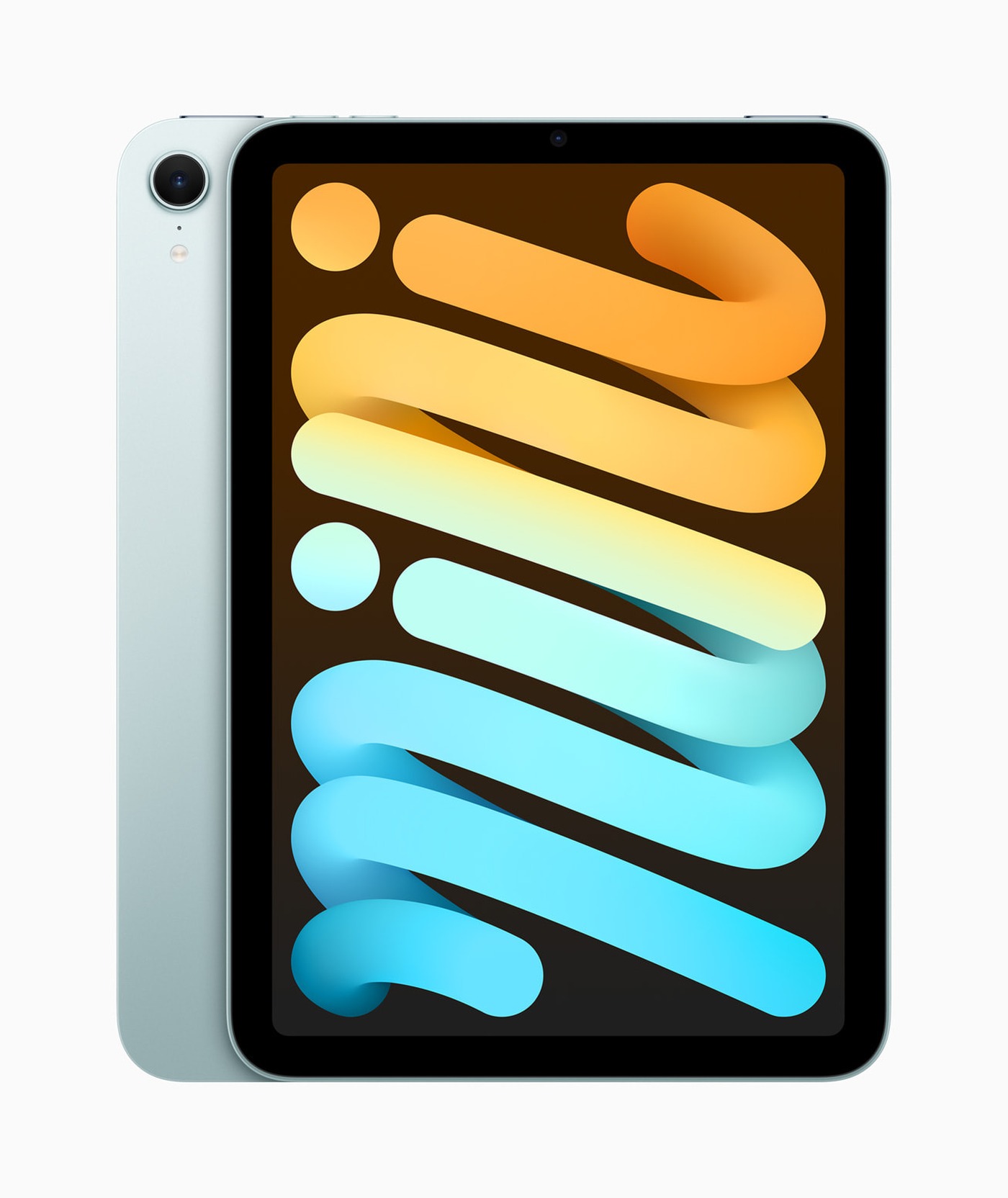 The current iPad mini in blue
