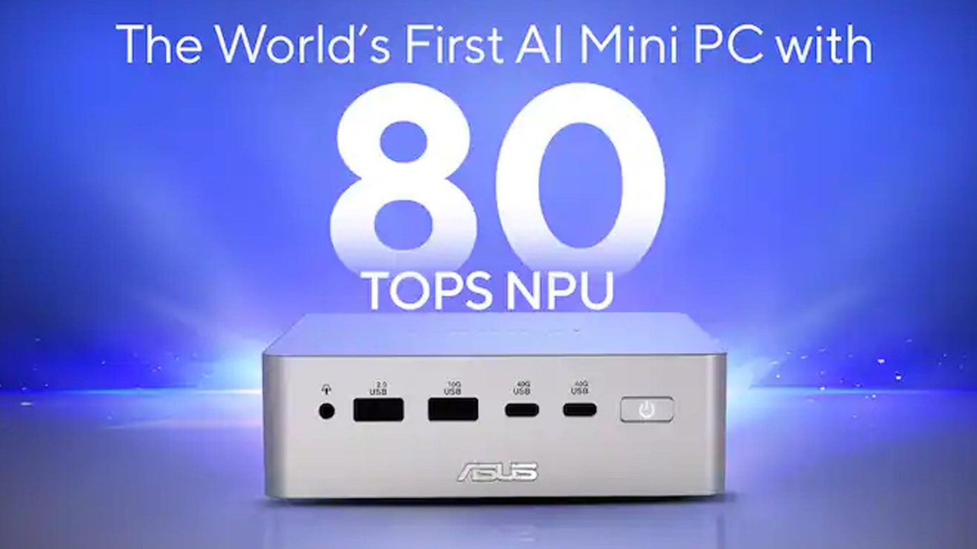 ASUS Ascent QN10 front view with 80 TOPS NPU key art