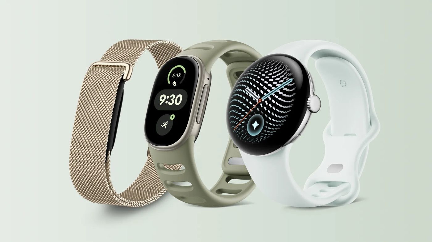 Google Health wearable lineup with Fitbit Edge among the devices.