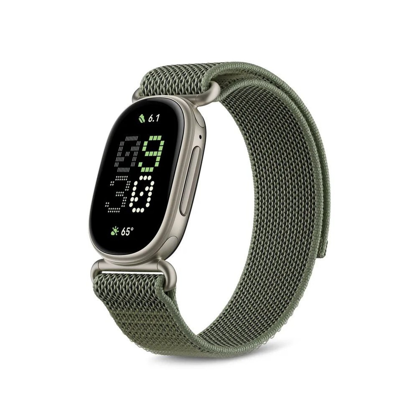 Fitbit Edge in Olive.