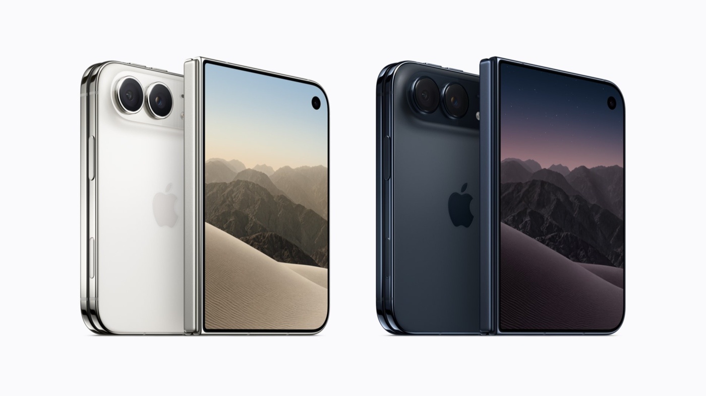 iPhone Duo in star white and night sky.