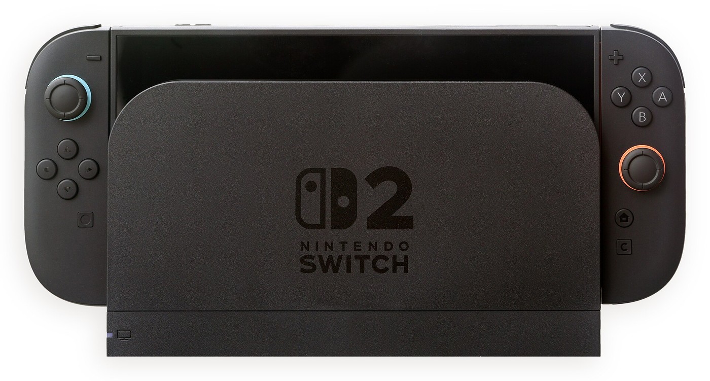 Nintendo Switch 2 docked.