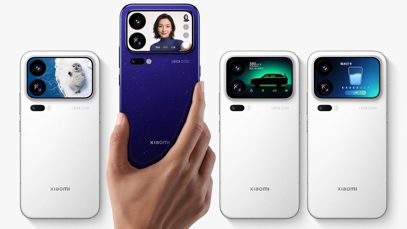 Xiaomi 18 Pro series product hero with rear display