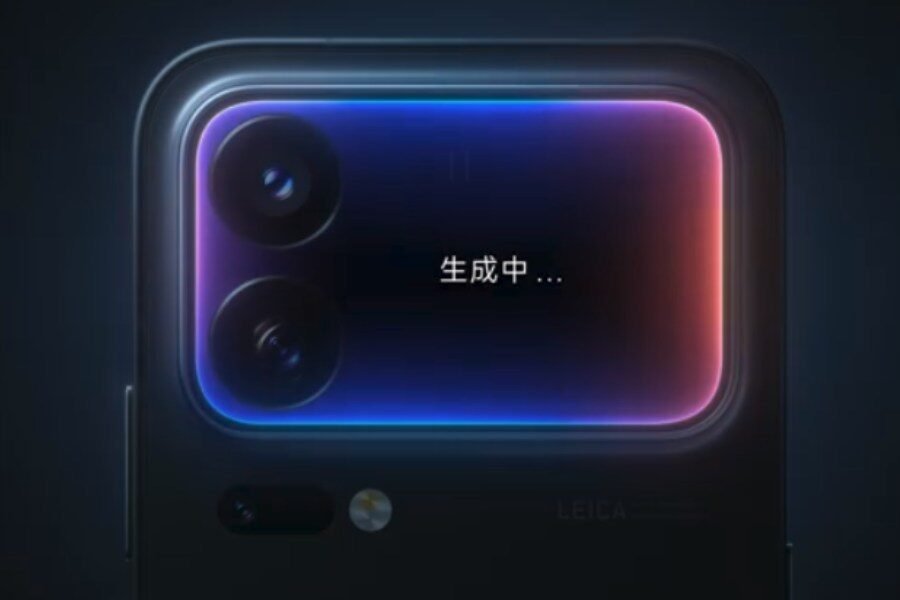 Xiaomi 18 Pro rear display detail