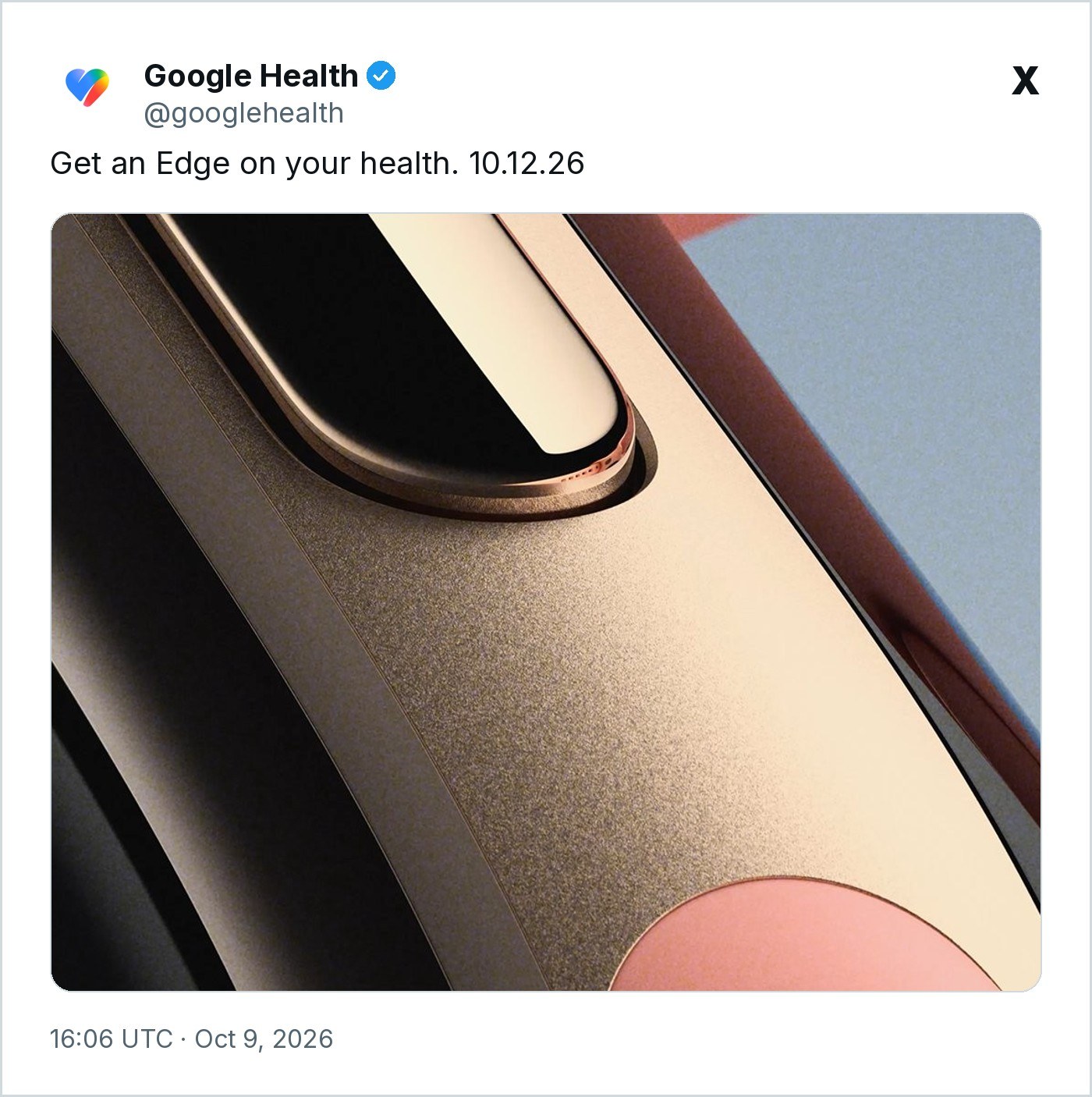 Screenshot from Google Health’s X account teaser post