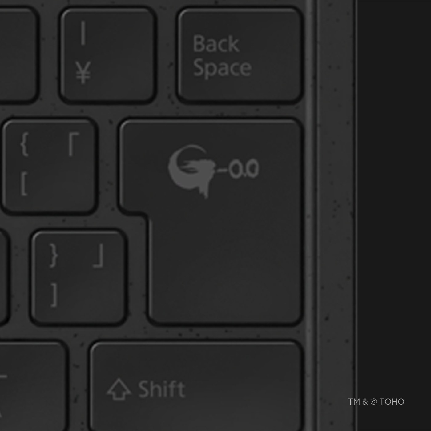 The Enter key carries the film’s “G-0.0” logo.
