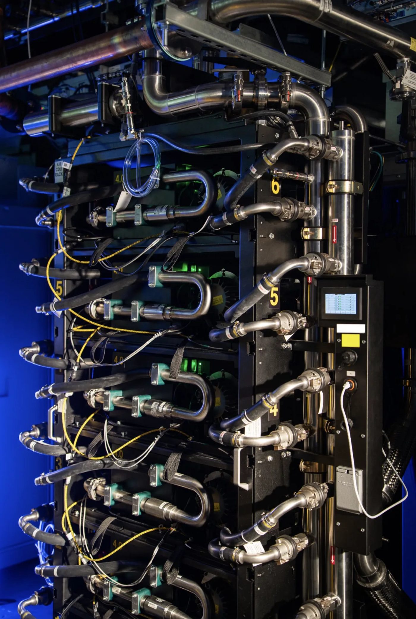 A cooling distribution unit used with Google’s eighth-generation TPU systems.