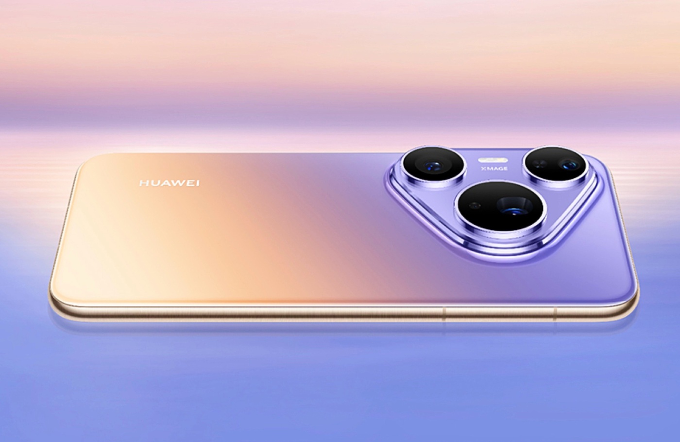 Huawei's official image of the Pura 90 Plus in Sunset Purple.
