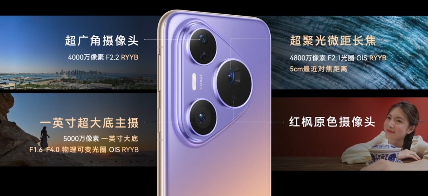 Huawei’s slide for the Pura 90 Plus camera system.
