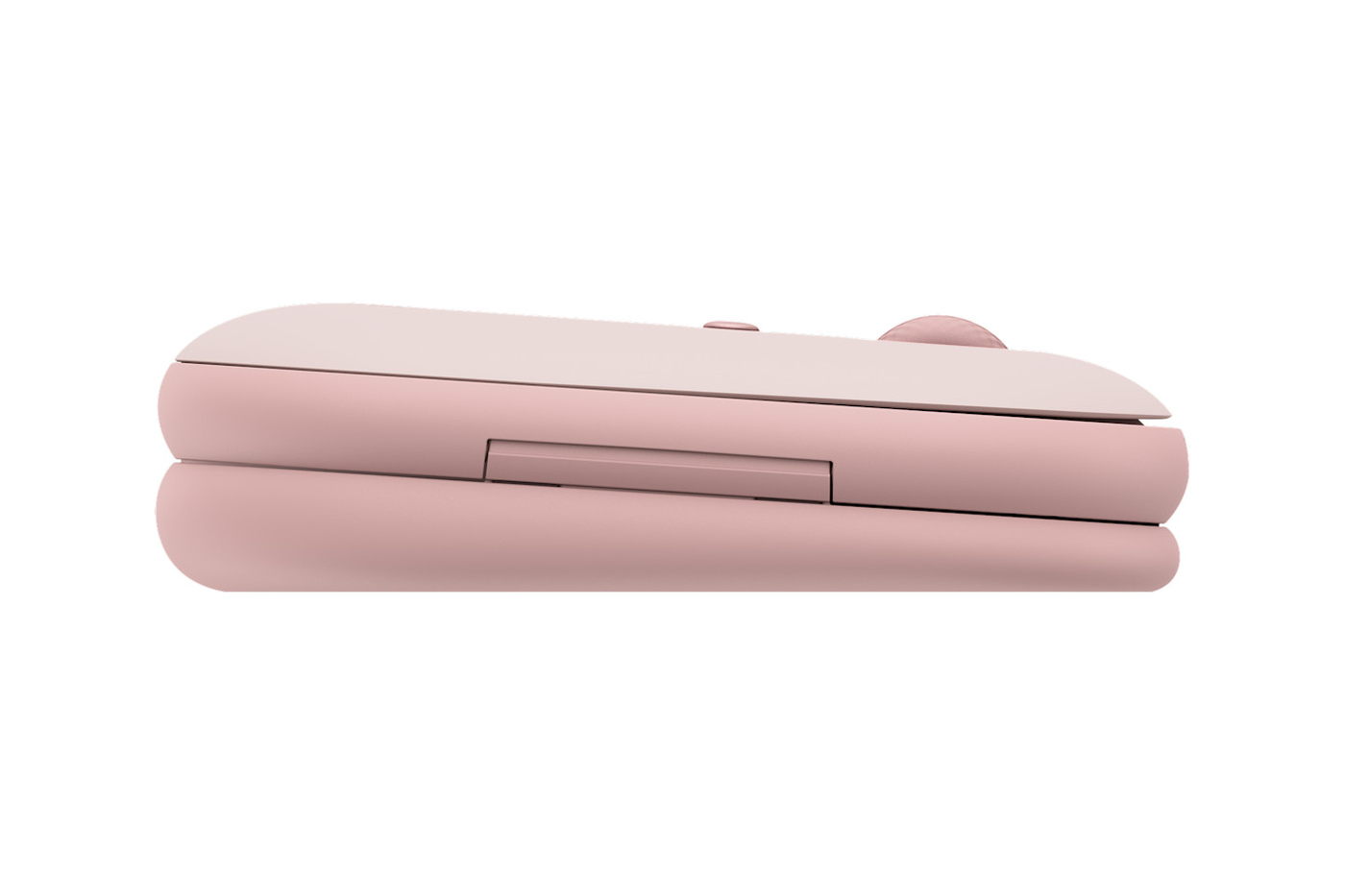 Folded flat, the Pebble Up keeps the slim profile of earlier Pebble mice.