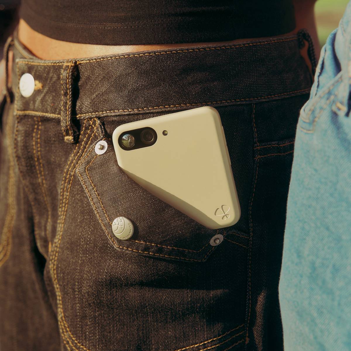 Meadow phone in jeans pocket