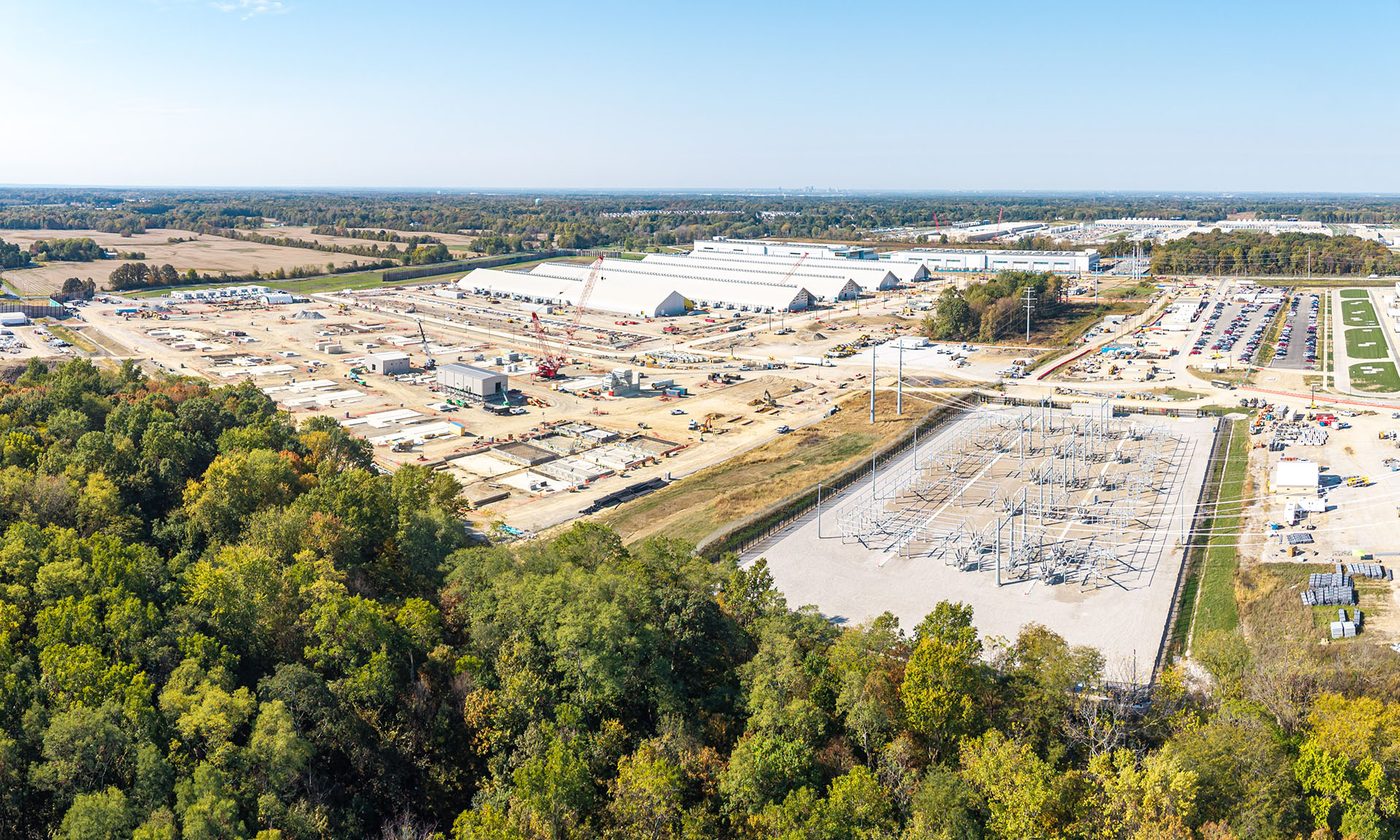 Meta’s Prometheus data center campus in New Albany, Ohio.