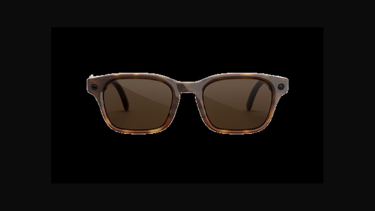 Tortoise Meta glasses product shot on black