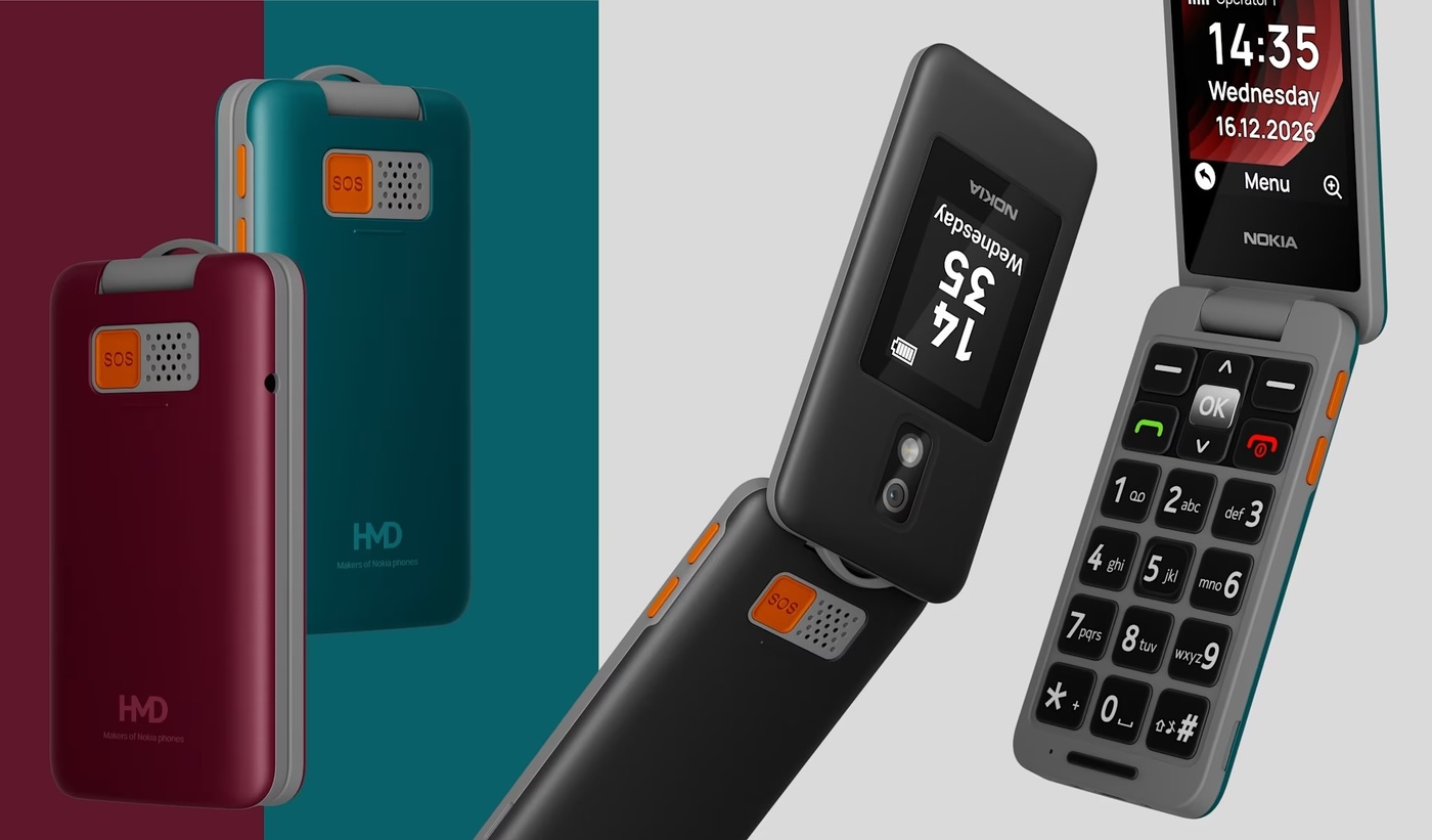 The 2360 Flip has a 2.8-inch main screen and a 1.77-inch outer display.
