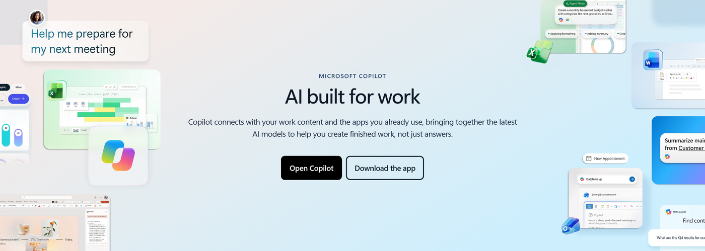 Microsoft Copilot, the AI tool that remains approved on Government Offices computers.