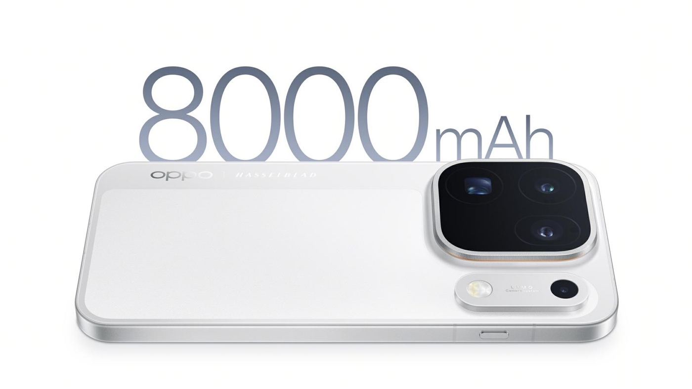 Oppo is promoting the 8,000mAh battery in both models
