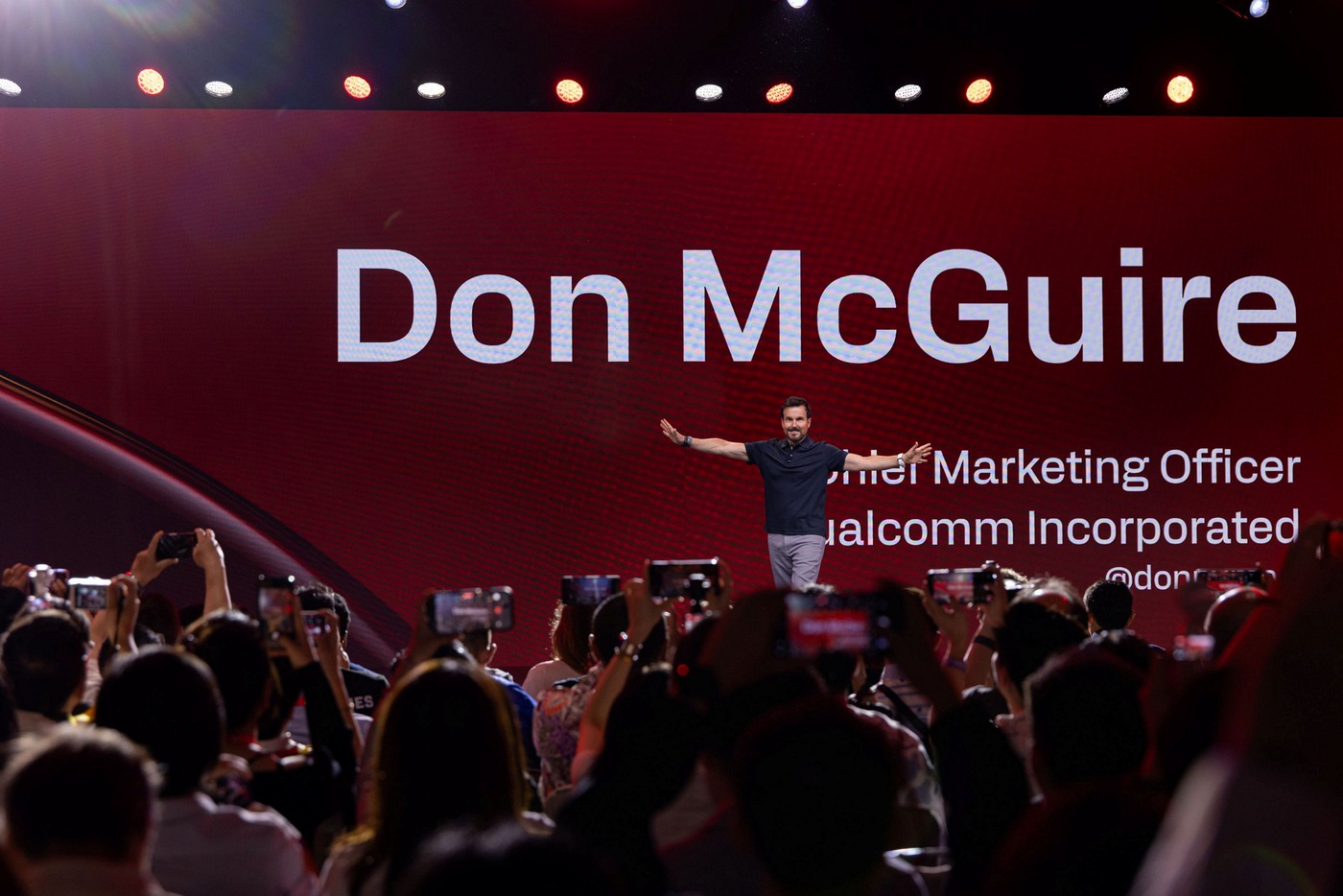Don McGuire, Qualcomm’s chief marketing officer, at Snapdragon Summit 2026