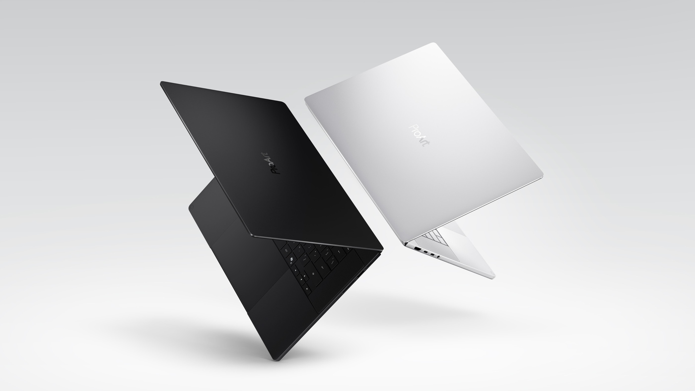 The Asus ProArt P14 and P16, two of the first laptops built on Nvidia's RTX Spark chip