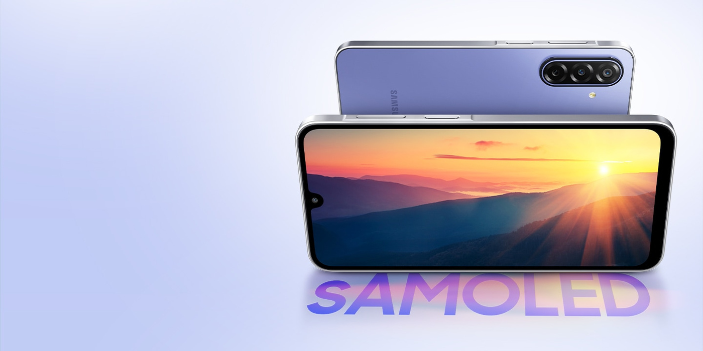 The 6.7-inch Super AMOLED display