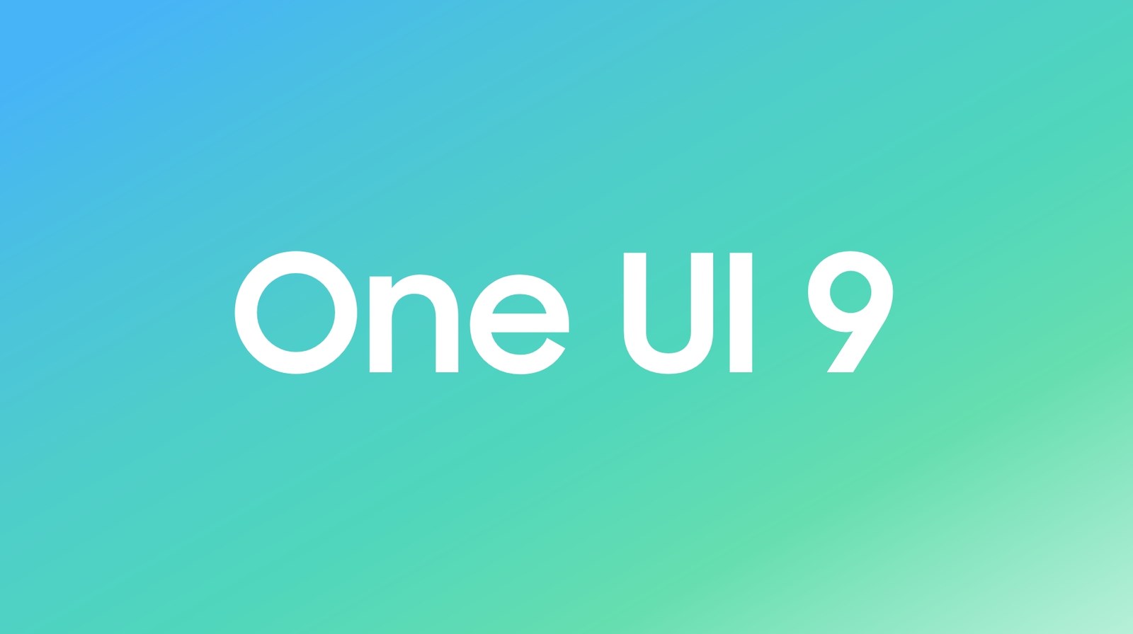 One UI 9 brand graphic
