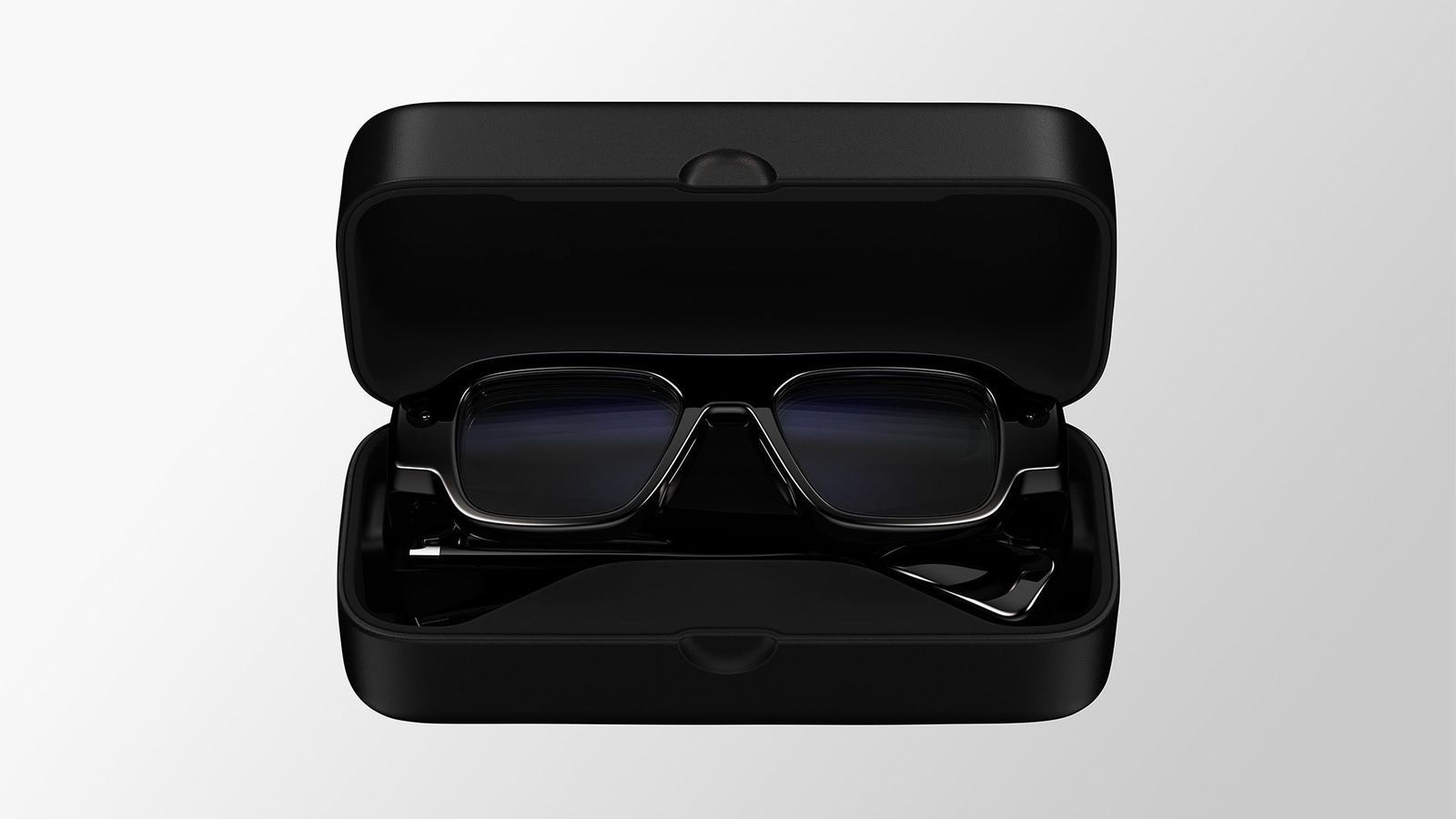 Snap Specs in the black Connected Case charging case