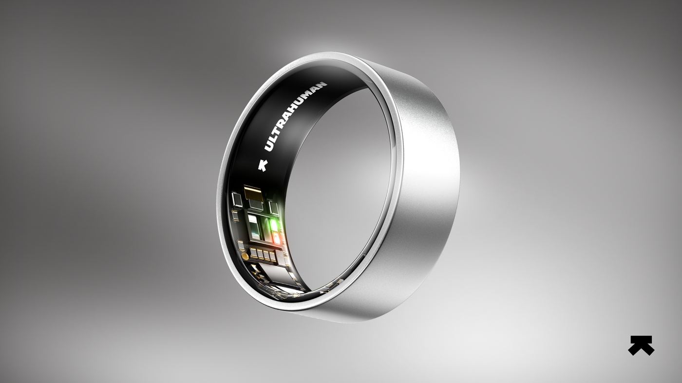 The Ultrahuman Ring Air, one of two rings that get the new Heart Scan feature