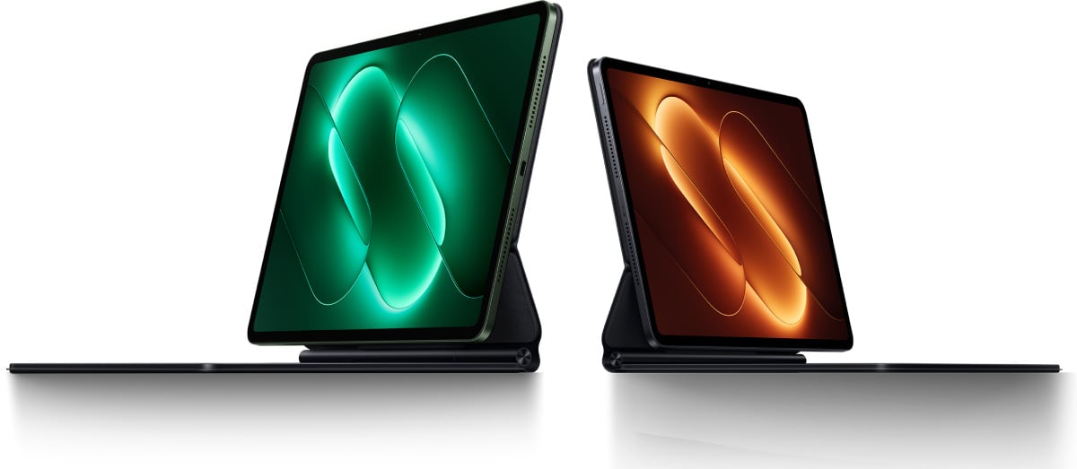 Xiaomi Pad 9 and Pad 9 Pro tablets in keyboard cases