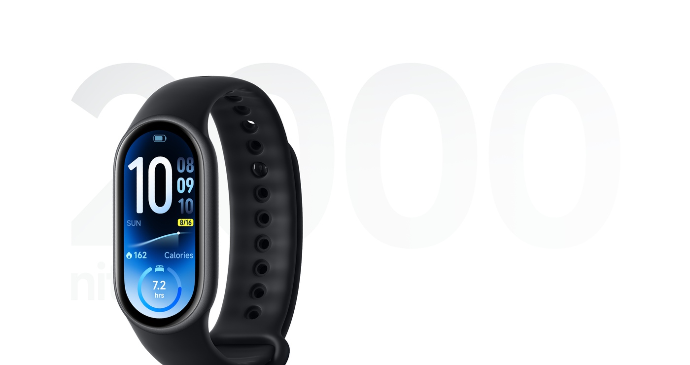 Xiaomi rates the Smart Band 11 screen at up to 2,000 nits.